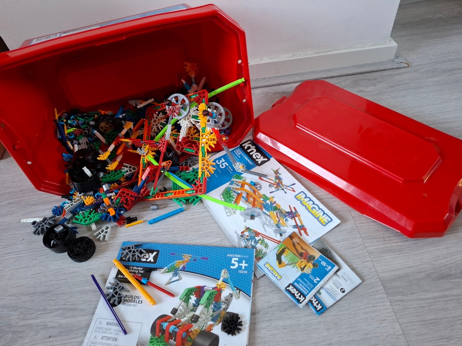 K'nex Click & Construct Value Set - 522 onderdelen, Kinderen en Baby's, Speelgoed | Bouwstenen, Zo goed als nieuw, K'nex, Ophalen