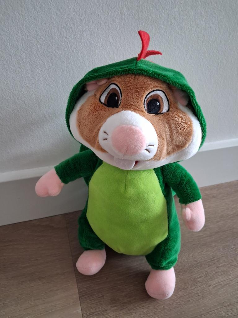 Knuffel AH hamster draak draakje Albert Heijn L1536, Kinderen en Baby's, Speelgoed | Knuffels en Pluche, Ophalen of Verzenden