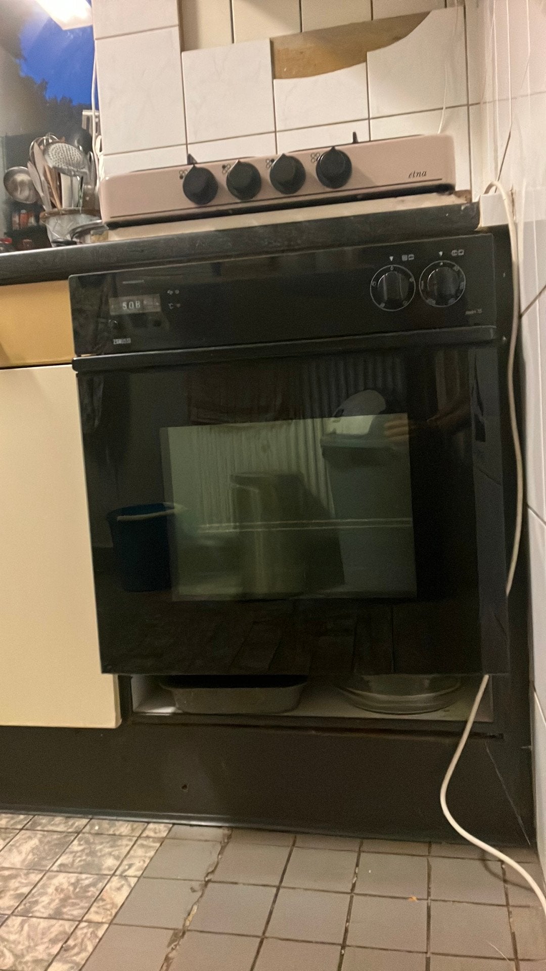 Kapotte Zanussi oven, Ophalen, Niet werkend, Inbouw