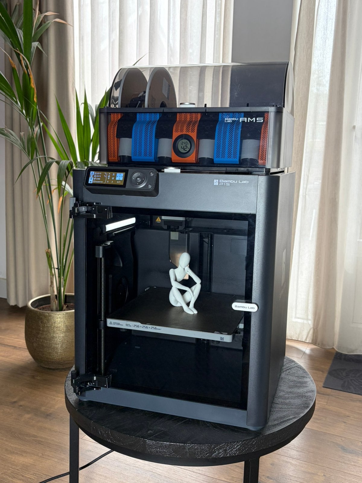 Bambu Lab P1S + AMS | Compleet | Upgrades | 3D Printer, Computers en Software, 3D Printers, Ophalen, Ingebouwde Wi-Fi, Bambu labs