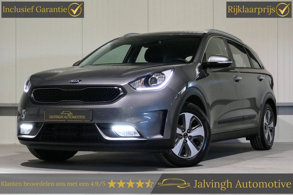 Kia Niro 1.6 GDi Hybrid DynamicLine |Leer|Trekhaak|PDC|Camer, Auto's, Kia, Gebruikt, Met garantie (alle), Origineel Nederlands