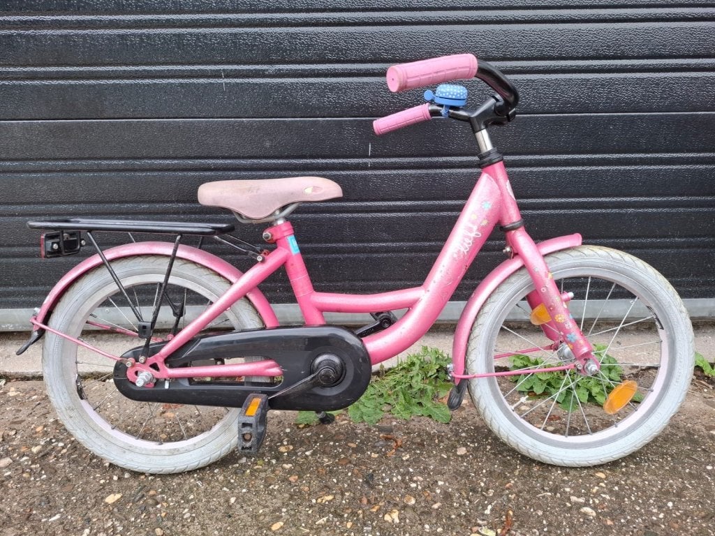 16 inch lief meisjesfiets, Fietsen en Brommers, Terugtraprem, 16 tot 20 inch, Niet ingevuld, Lief