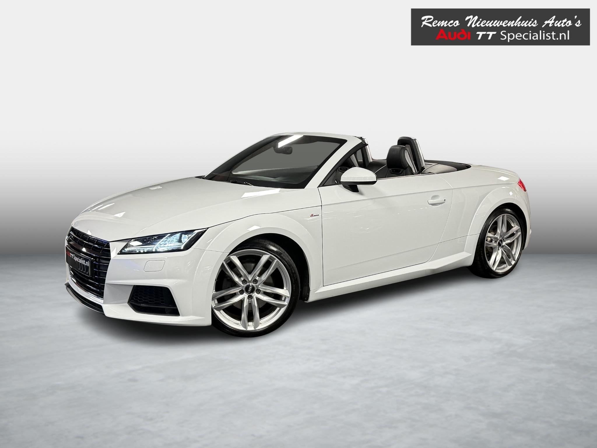 Audi TT Roadster 2.0 TFSI quattro Pro Line + 3x S-Line, Auto's, Dealer onderhouden, Gebruikt, 4 cilinders, Leder en Stof