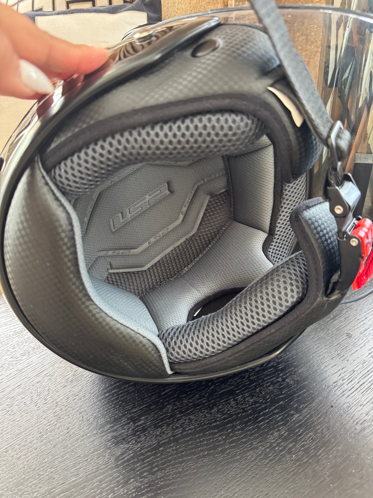 LS2 Rocket 2 Scooterhelm - Zwart, Maat XS, Fietsen en Brommers, Verzenden, Zo goed als nieuw, Extra small of kleiner