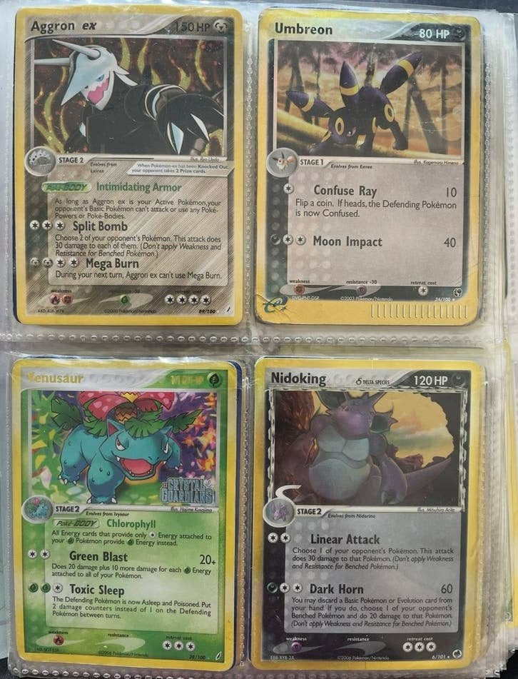 Pokémon kaarten collectie - Old school kaarten in binder, Ophalen of Verzenden, Gebruikt, Meerdere kaarten