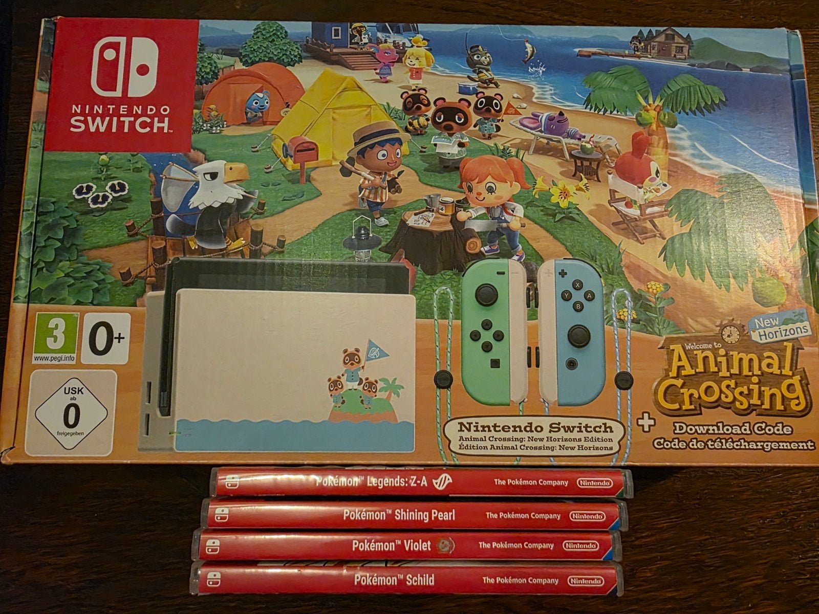 Nintendo Switch Animal Crossing edition!, Switch 2019 Upgrade, Met games, Ophalen of Verzenden, Zo goed als nieuw