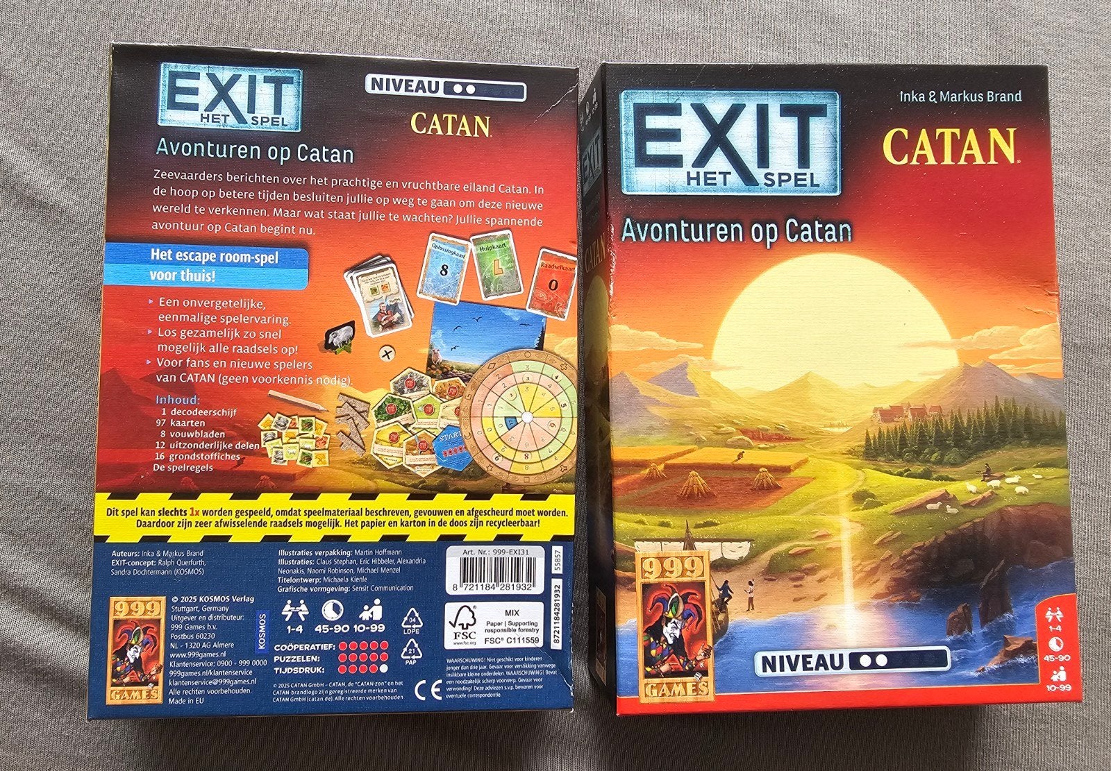 EXIT het spel Avonturen op CATAN. zgan! Escaperoom Escape!, Ophalen of Verzenden, Zo goed als nieuw