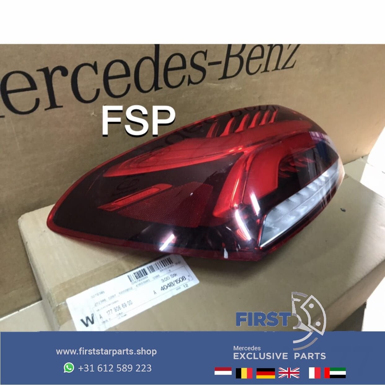 V177 A Klasse SEDAN LED ACHTERLICHT LINKS ORIGINEEL Mercedes, Gebruikt, -, Ophalen of Verzenden, -