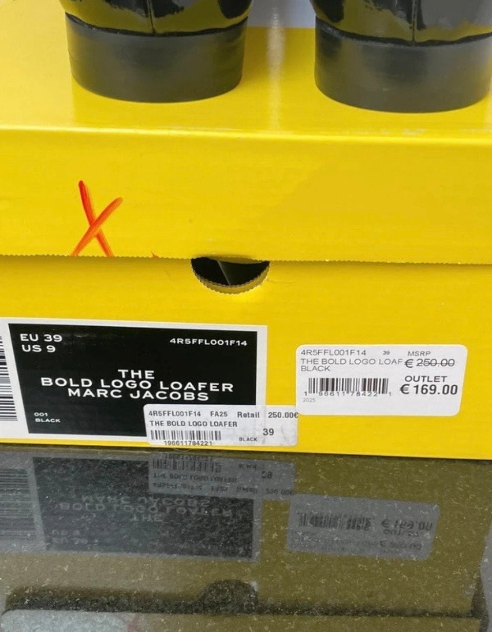 Marc Jacobs The Bold Logo Loafer - Zwart Lakleer, Kleding | Dames, Ophalen of Verzenden, Nieuw, Zwart, Instappers