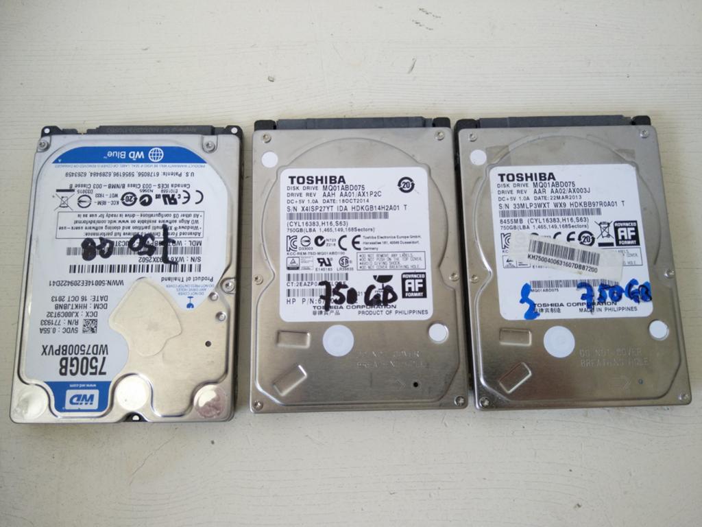 2,5 inch hardeschijf van 750GB voor laptop, Computers en Software, Harde schijven, Intern, Gebruikt, 750GB, Ophalen of Verzenden