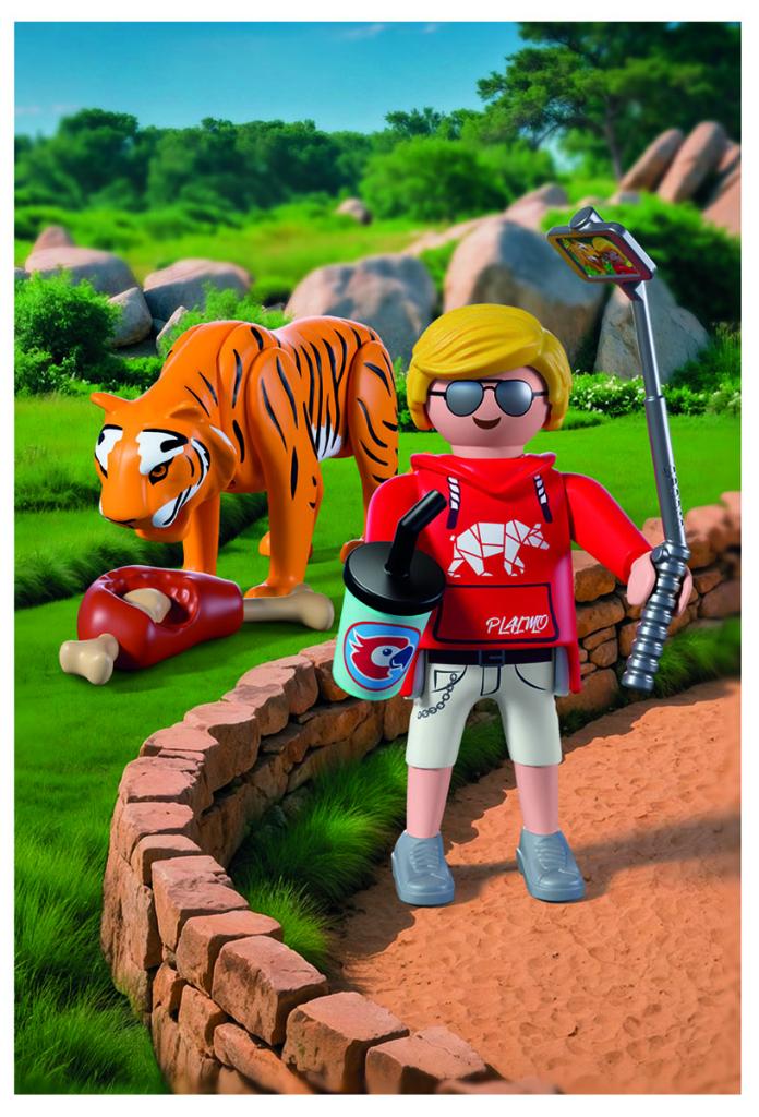 PLAYMOBIL 72089 Dierentuin: Tijger en Bezoeker 7 delig, Ophalen of Verzenden, Nieuw, Complete set
