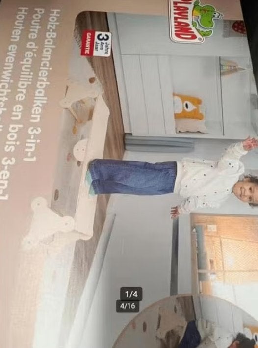Evenwichtsbalk, glijbaan, balanceerplank 2 driehoeken nieuw, Nieuw, Ophalen of Verzenden
