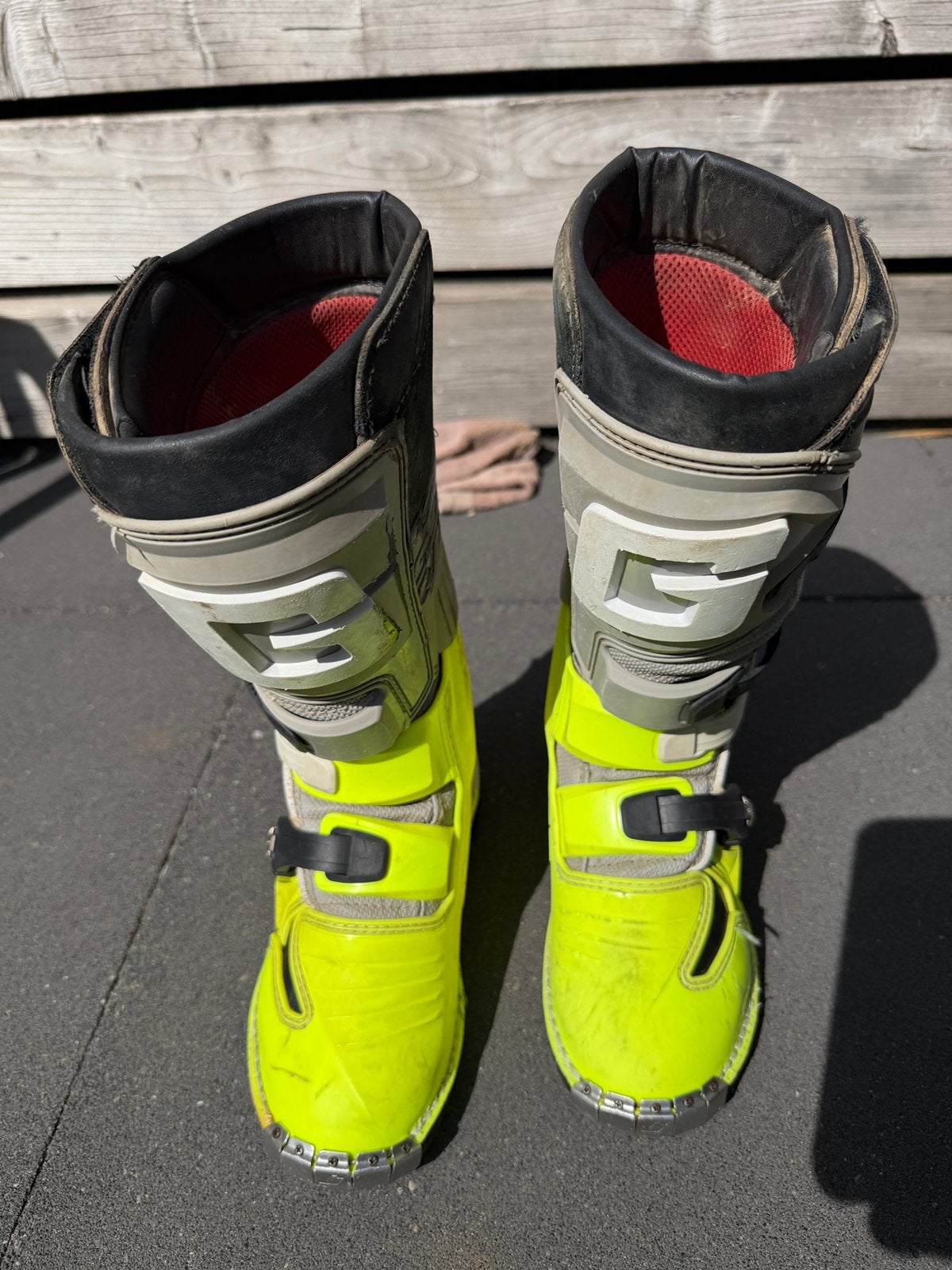 Gearne laarzen, Motoren, Kleding | Motorkleding, Ophalen of Verzenden, Tweedehands, Laarzen