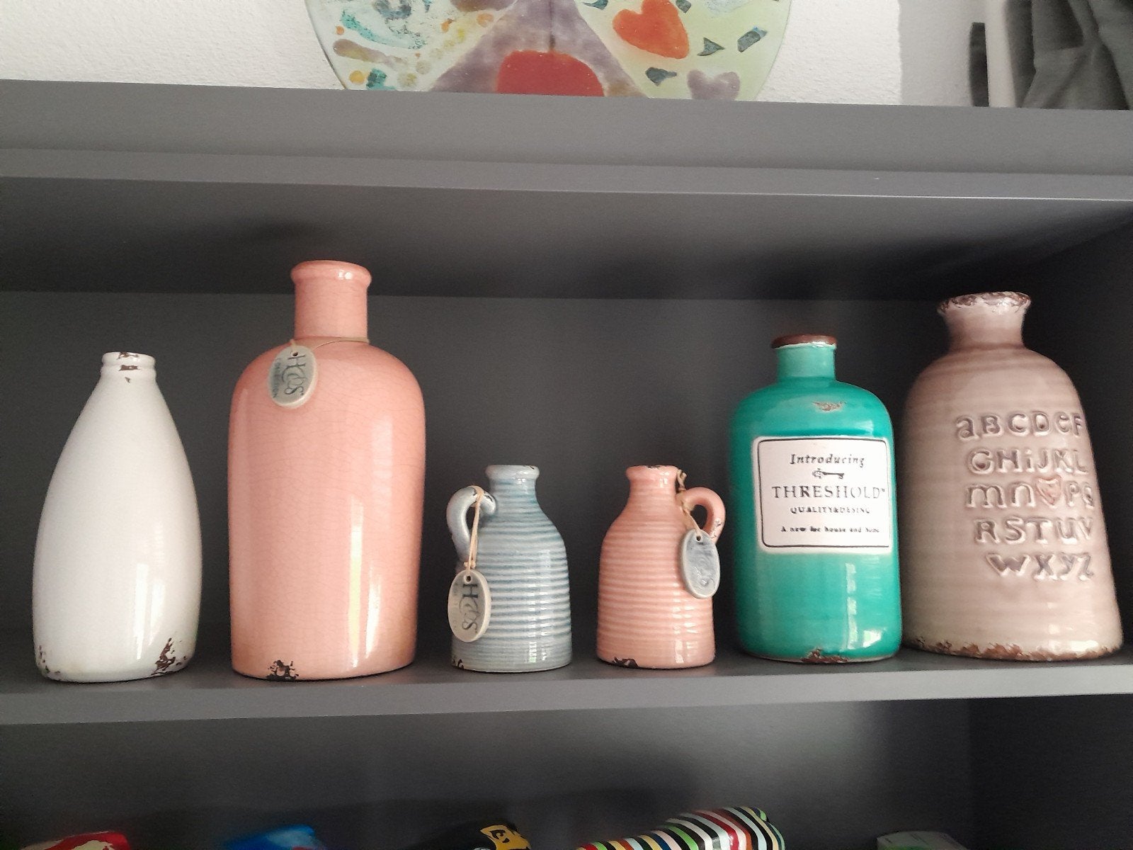 Set van 6 decoratieve vazen en kruiken - zgan, Ophalen of Verzenden