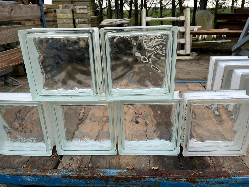 Glazen bouwstenen helder glas, Ophalen, Zo goed als nieuw, Overige typen