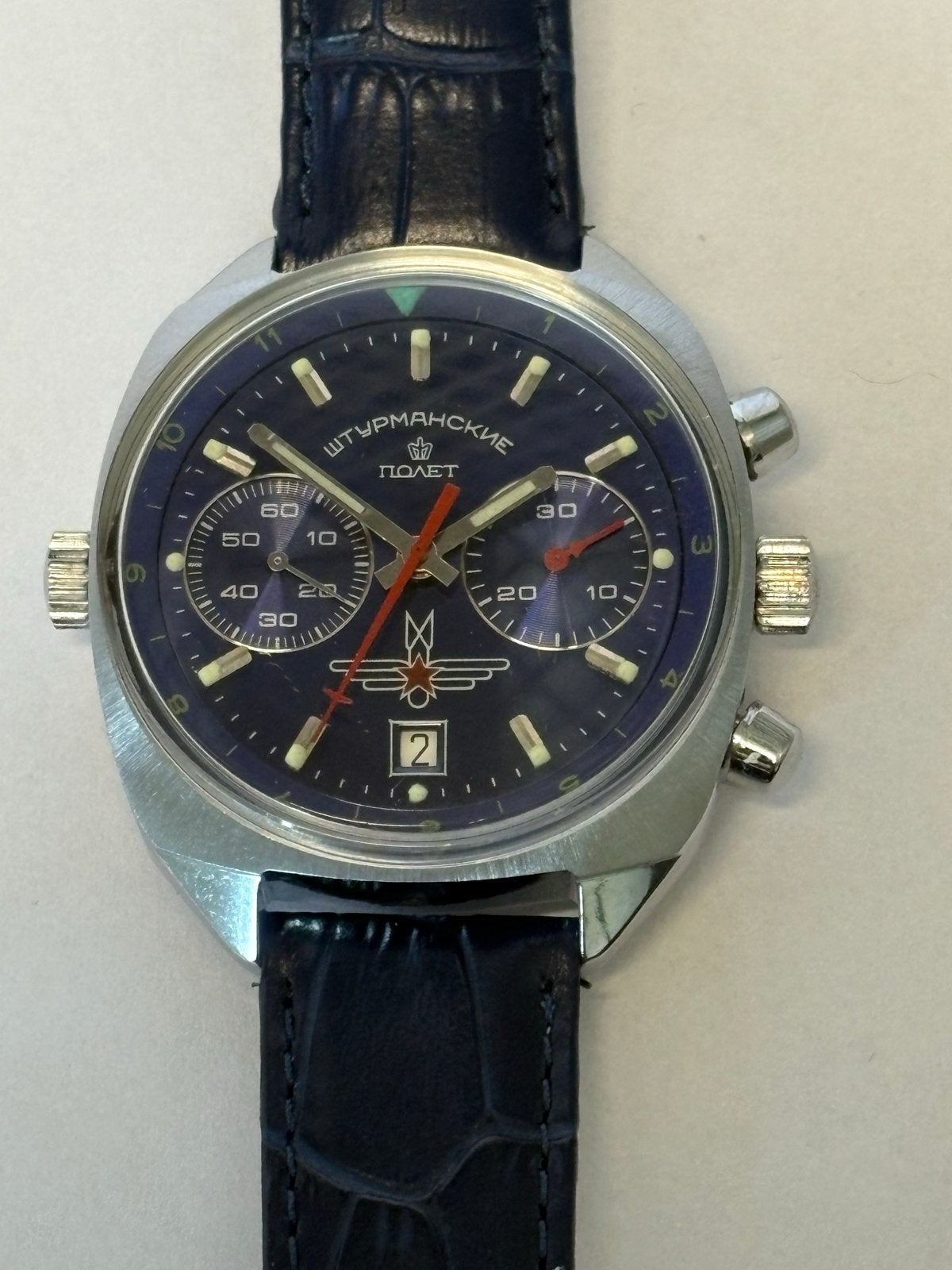 Sturmanskie Polshorloge - Vintage Chronograaf, Ophalen of Verzenden, Staal, Polshorloge, Overige merken