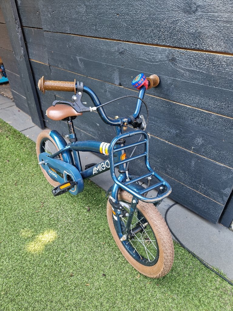 Jongensfiets Amigo 14 inch, Fietsen en Brommers, Ophalen, Terugtraprem, Gebruikt, 14 inch of minder