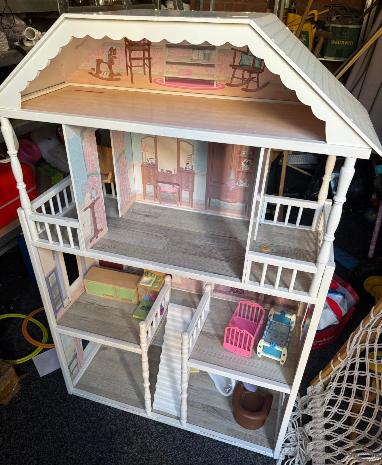 Poppenhuis XL, Kinderen en Baby's, Ophalen, Zo goed als nieuw, Poppenhuis