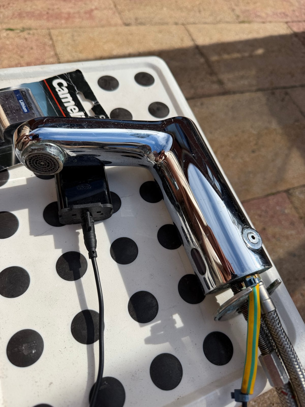 Grohe kraan met sensor, chroom, Ophalen of Verzenden, Gebruikt, Chroom, Kraan