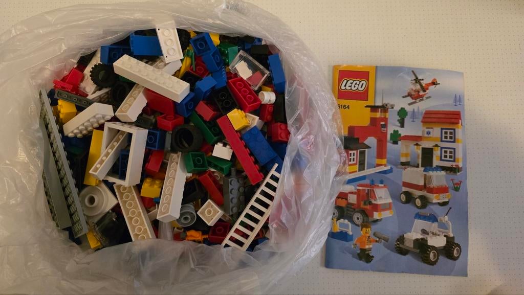Grote zak LEGO stenen met instructieboekje 6164, Kinderen en Baby's, Speelgoed | Duplo en Lego, Gebruikt, Lego, Ophalen of Verzenden