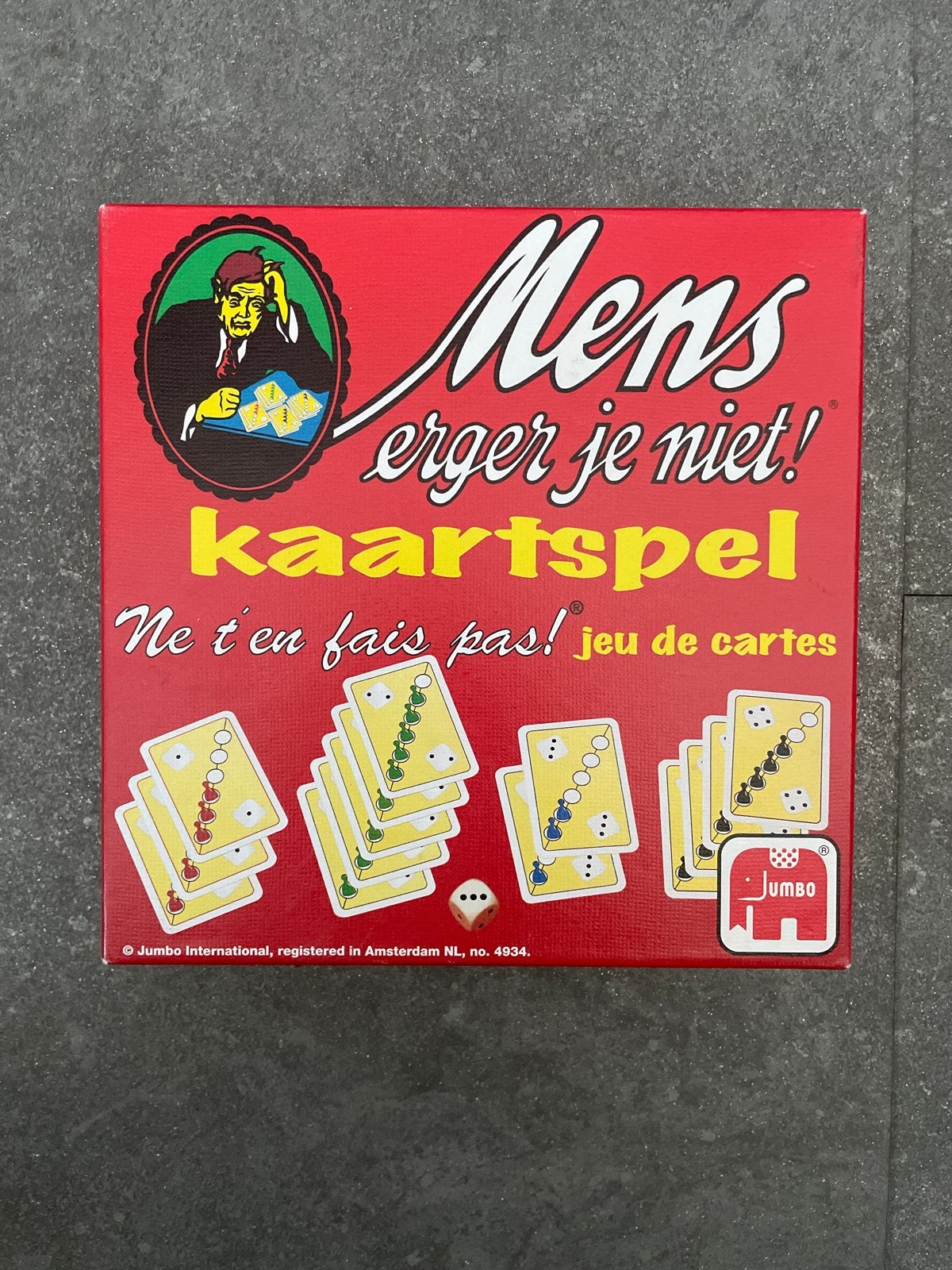 Nieuw Mens erger je niet! Kaartspel van Jumbo, Hobby en Vrije tijd, Drie of vier spelers, Ophalen of Verzenden, Nieuw
