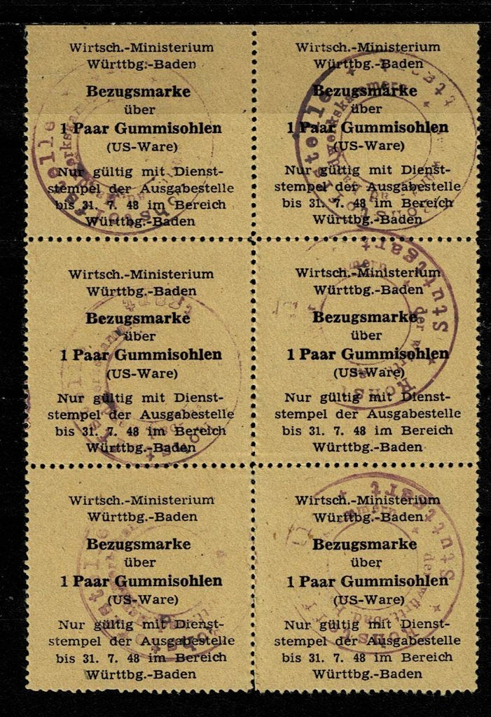 Duitse historische distributiebon 1948, Ophalen of Verzenden, Overige thema's