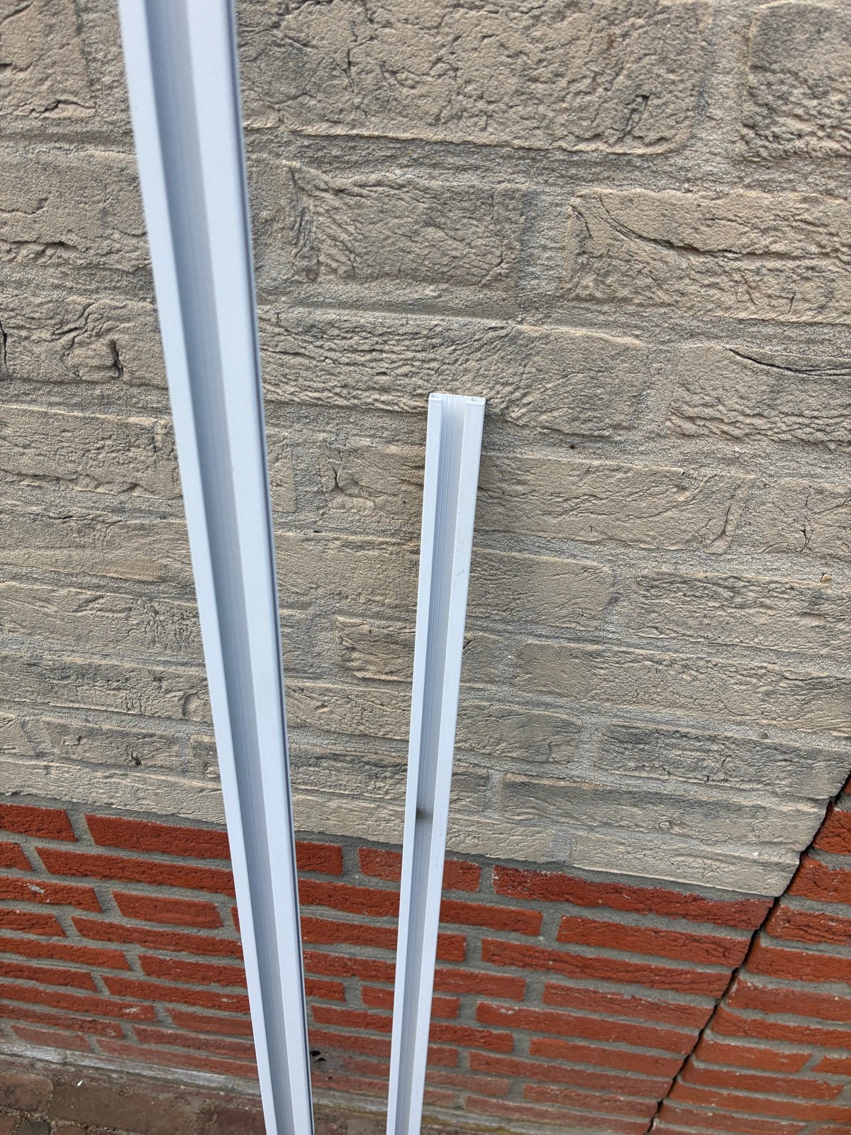 Schilderijlijsten 180cm en 100cm voor koordophanging, Ophalen, Gebruikt, Hangend, Schilderijlijst