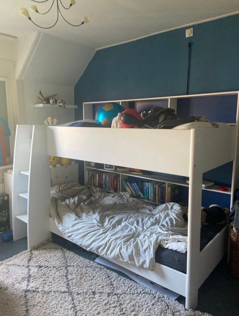 Stapelbed Leo Parisot, Ophalen, Gebruikt, 90 cm, Eenpersoons