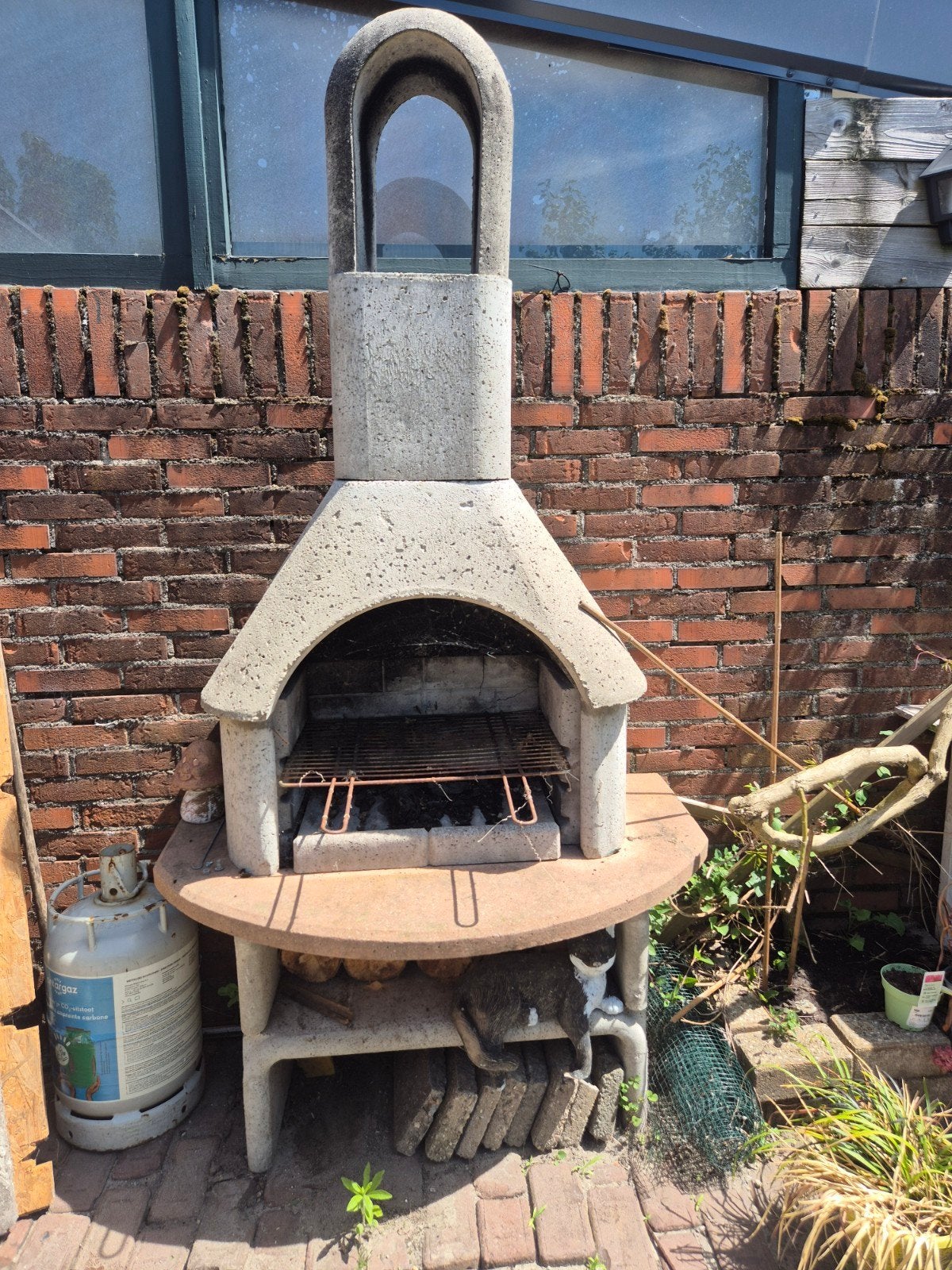 Betonnen barbecue - Tuinbarbecue, Ophalen, Gebruikt, Onbekend