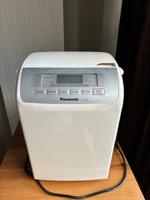 Panasonic SD-255 broodbakmachine broodmachine glutenvrij, Ophalen of Verzenden, Gebruikt, Met timer, Warmhoudfunctie