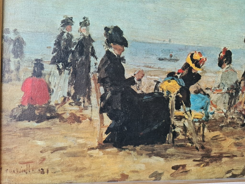 Eugene Boudin,Schilderij, Antiek en Kunst, Kunst | Schilderijen | Klassiek, Ophalen, Doek, Bijzondere lijst, Landschap