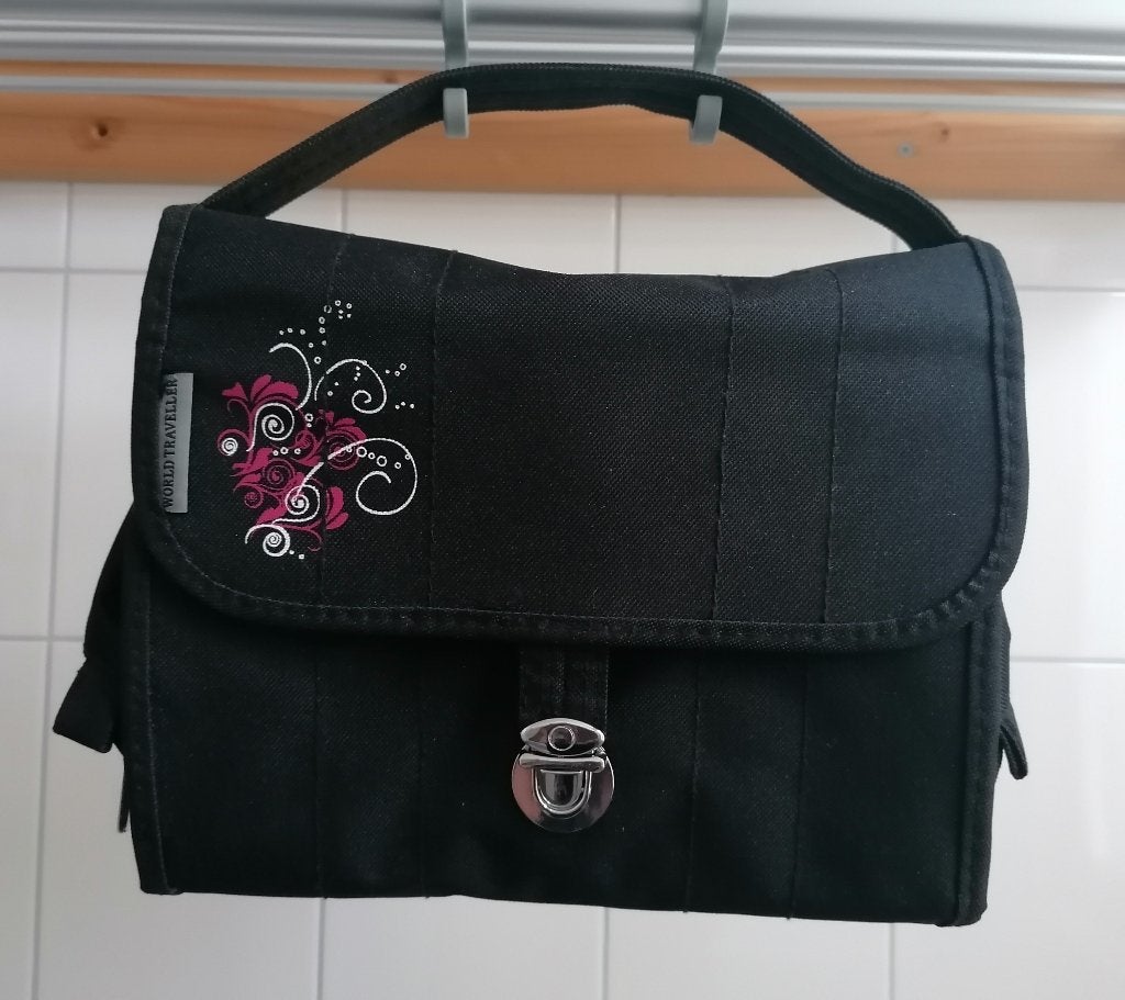 Toilettas zwart canvas World Traveller nieuw € 25,00, Ophalen of Verzenden, Nieuw, Zwart, Heer of Dame