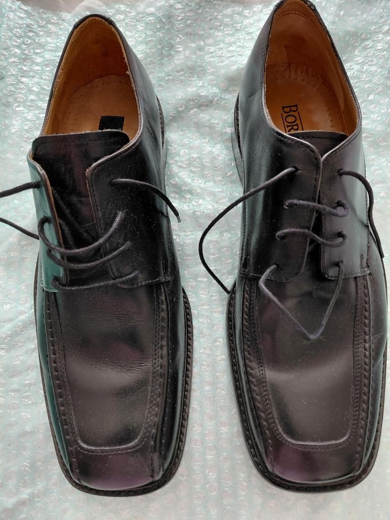 Zwarte herenschoenen maat 46, Kleding | Heren, Ophalen of Verzenden, Zo goed als nieuw, Zwart