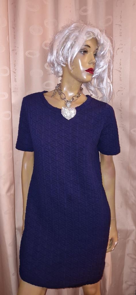 Donkerblauwe jurk met korte mouwen van Noa Noa maat M zgan, Kleding | Dames, Jurken, Maat 38/40 (M), Blauw, Noa noa, Ophalen of Verzenden