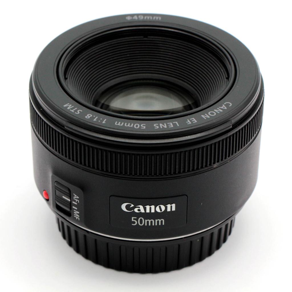 Canon EF 50mm f/1.8 STM, Ophalen of Verzenden, Zo goed als nieuw, Standaardlens