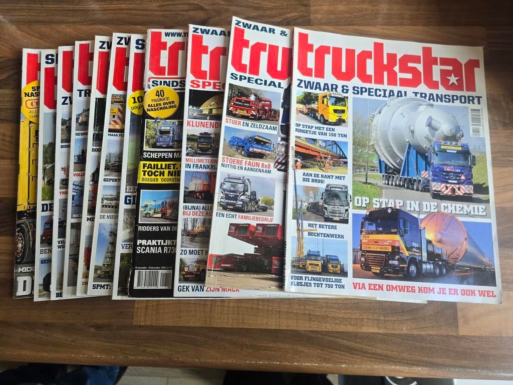 Truckstar Tijdschriften - Zwaar & Speciaal Transport, Boeken, Tijdschriften en Kranten, Ophalen of Verzenden, Gelezen, Overige typen
