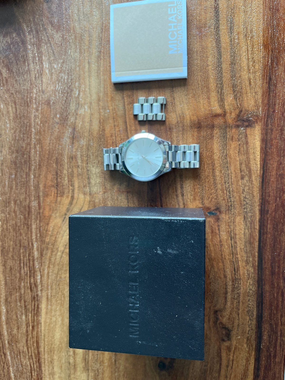 Michael Kors MK-3178 Dameshorloge -, Staal, Gebruikt, Staal, Polshorloge