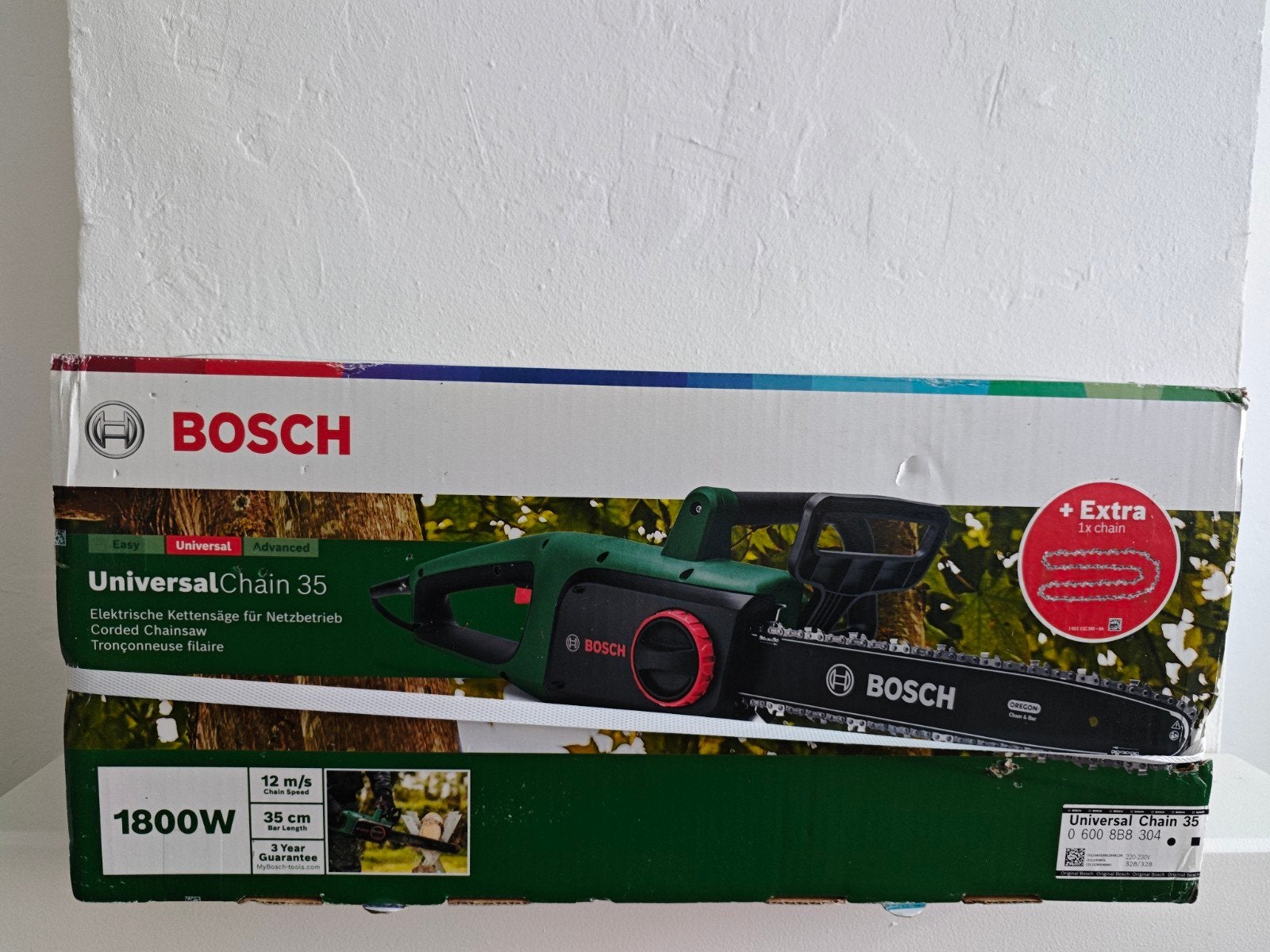 Bosch UniversalChain 35 Elektrische Kettingzaag 1800W Nieuw, Ophalen, 70 mm of meer, Kettingzaag, Nieuw