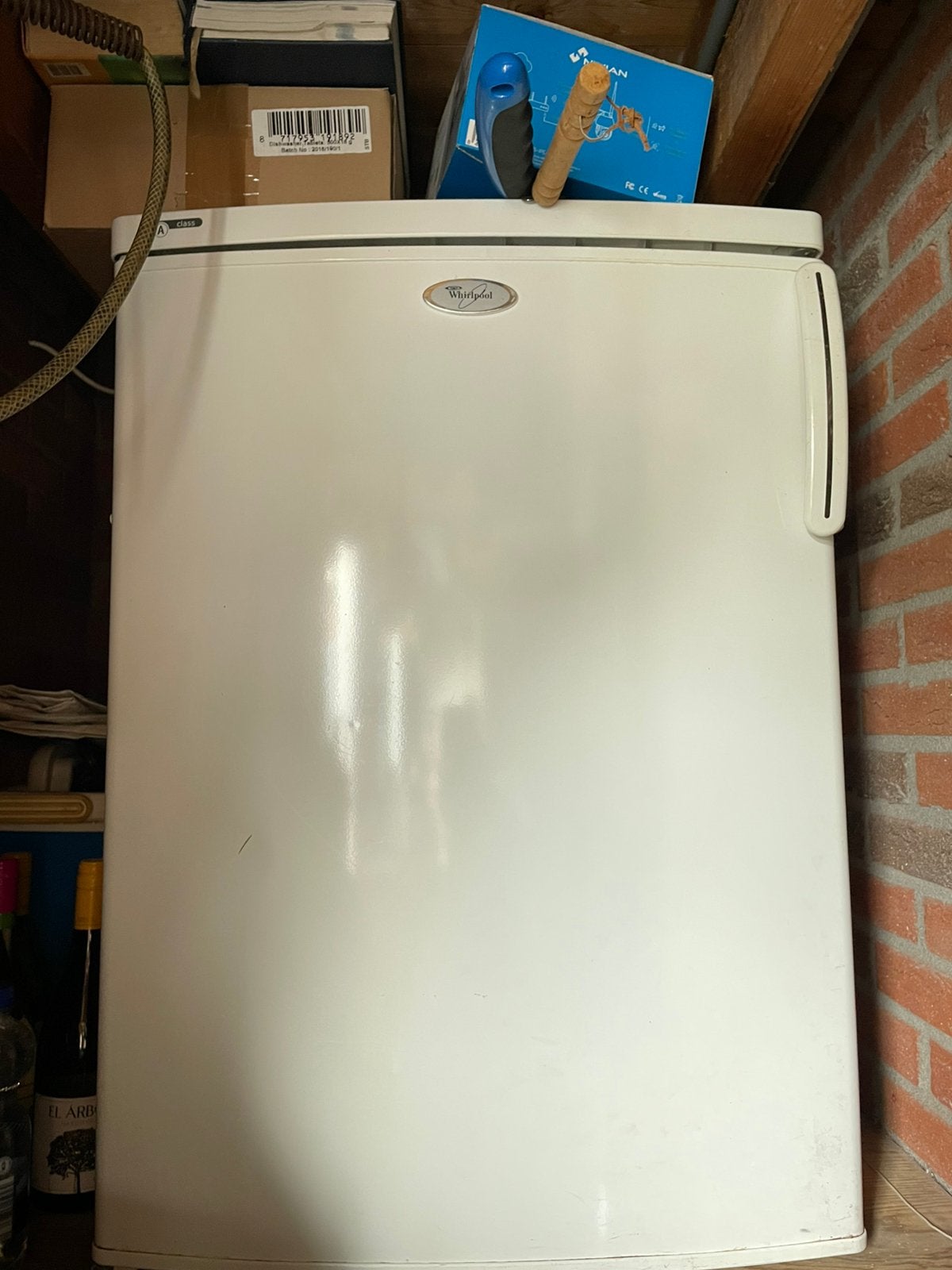 Whirlpool koelkast, Ophalen of Verzenden, Gebruikt, 60 tot 90 cm, Minder dan 85 cm