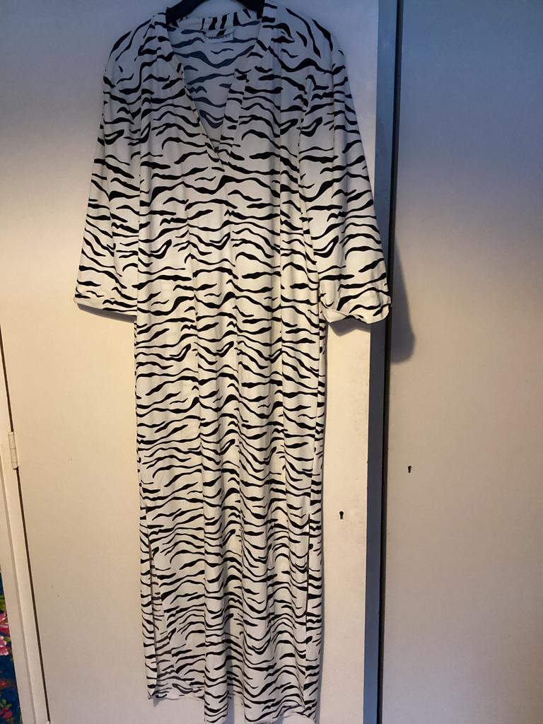 Penn Ink Jurk Zebraprint Maat 42, Ophalen of Verzenden, Zo goed als nieuw, Maat 42/44 (L), Zwart