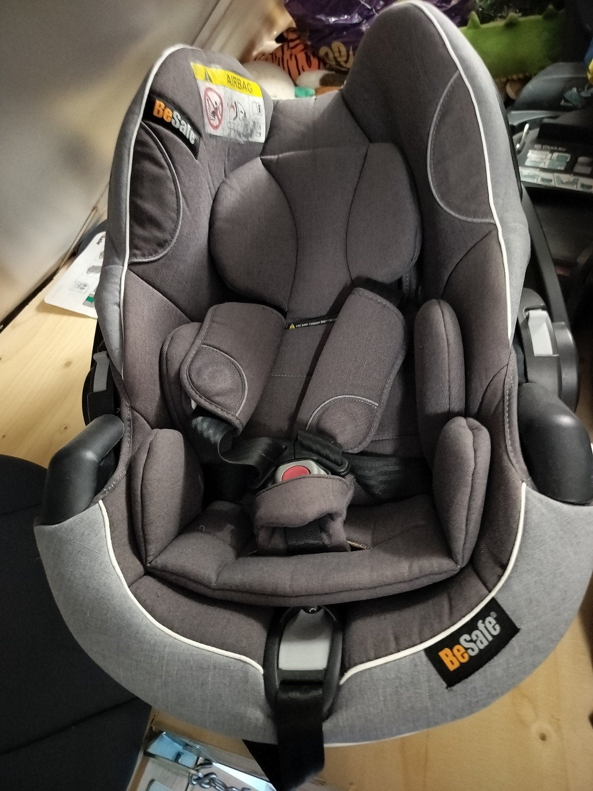 BeSafe Maxi-Cosi met Izi modulator en spiegel, Ophalen, Gebruikt, Isofix, 0 t/m 13 kg