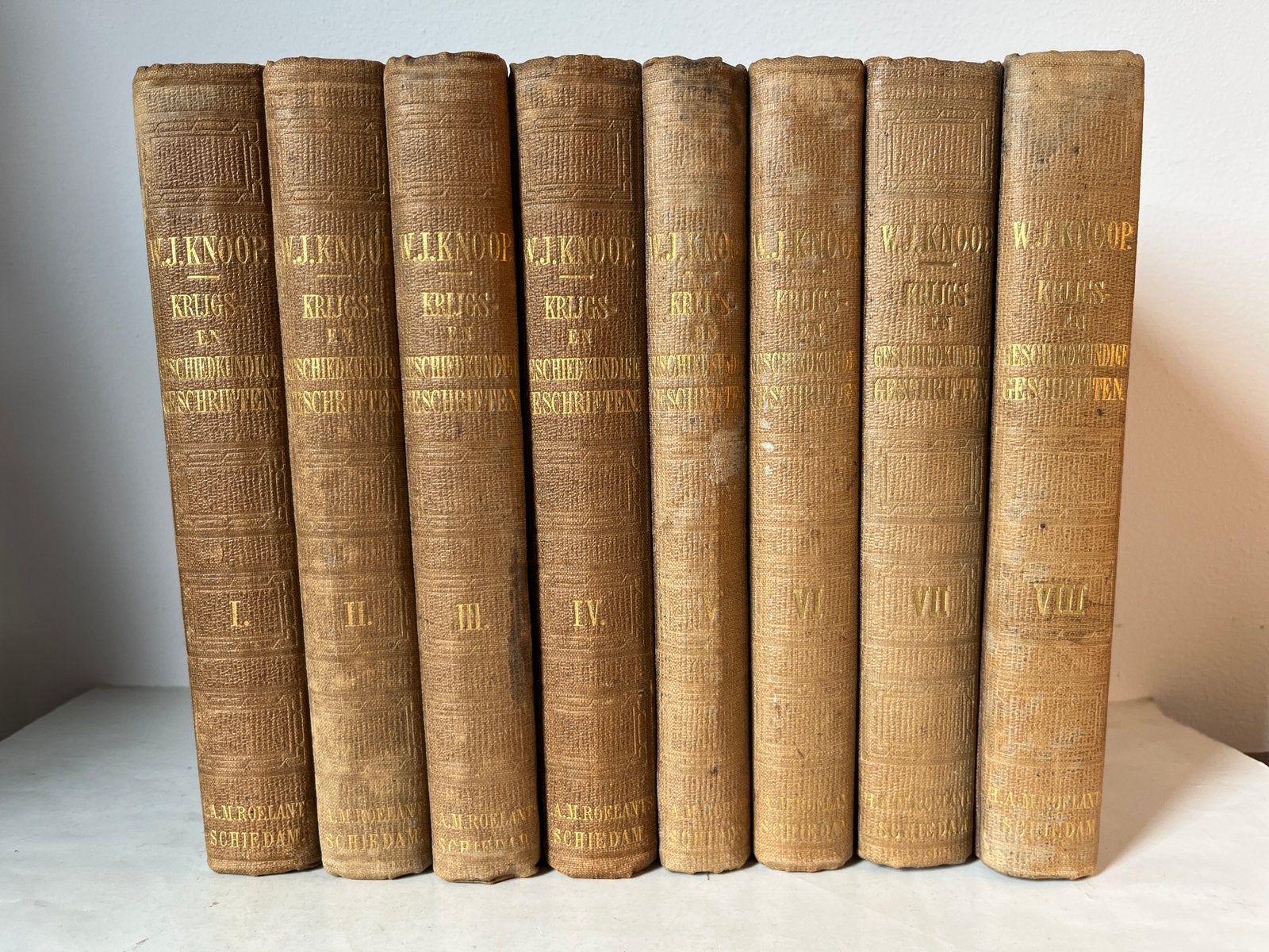 W.J. Knoop - Krijgs- en Geschiedkundige Geschriften 1862-67, Verzamelen, Ophalen, Landmacht, Nederland, Boek of Tijdschrift