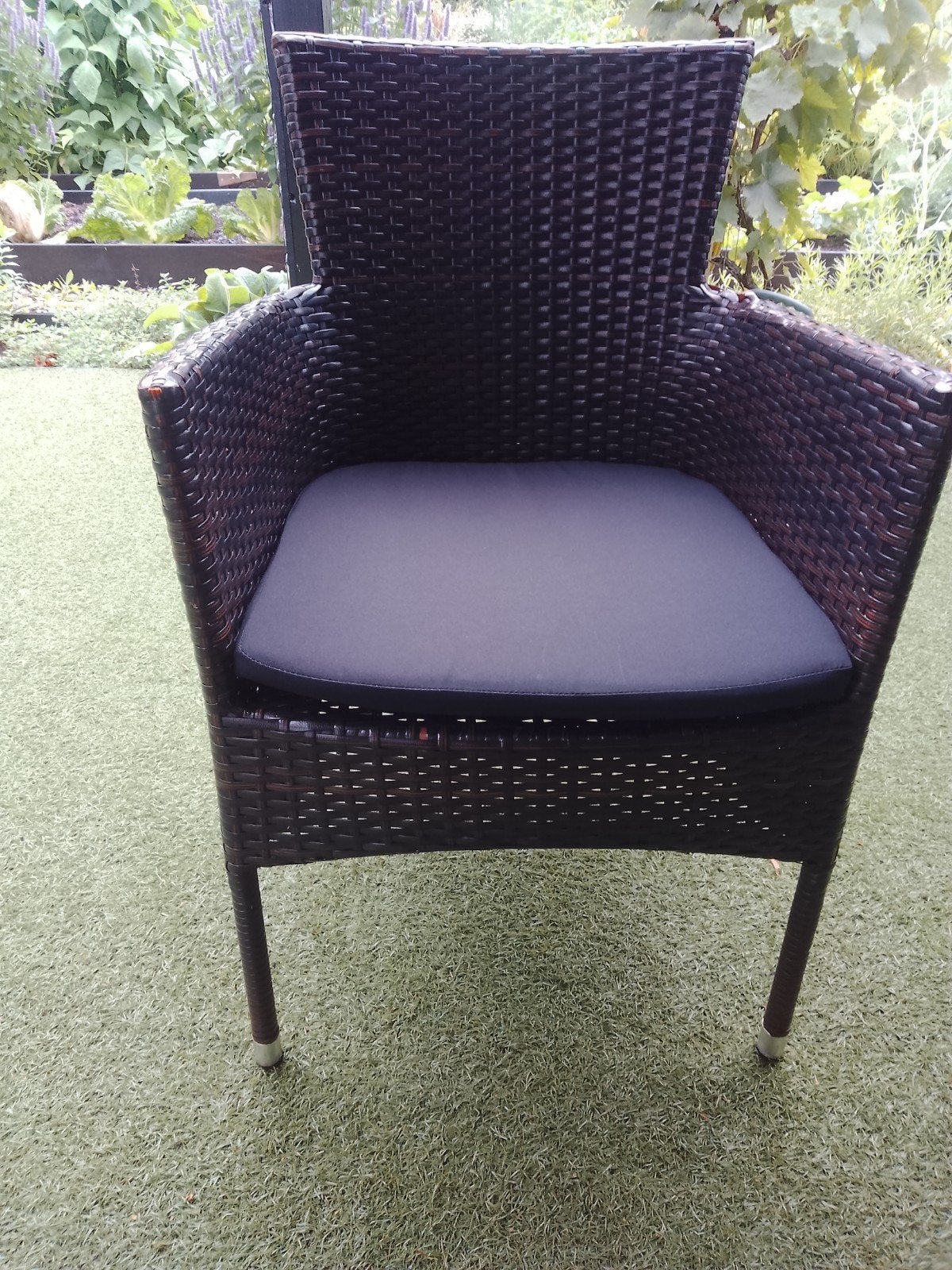 Te Koop; 4 tuinstoelen., Ophalen, 4 zitplaatsen, Zo goed als nieuw, Wicker