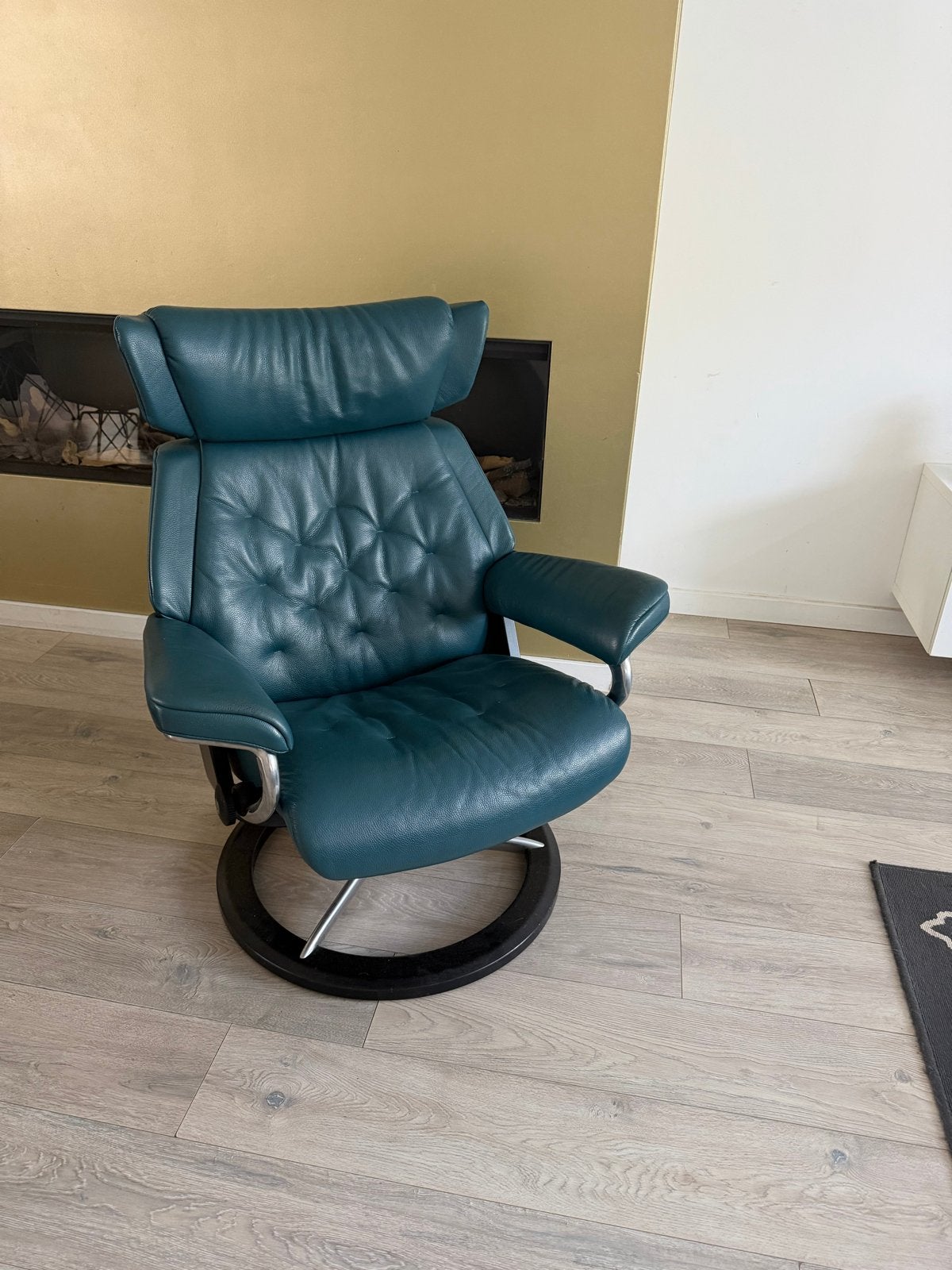 Stressless stoel Leren relaxfauteuil stressless, Huis en Inrichting, Ophalen of Verzenden, Zo goed als nieuw, Leer, 75 tot 100 cm