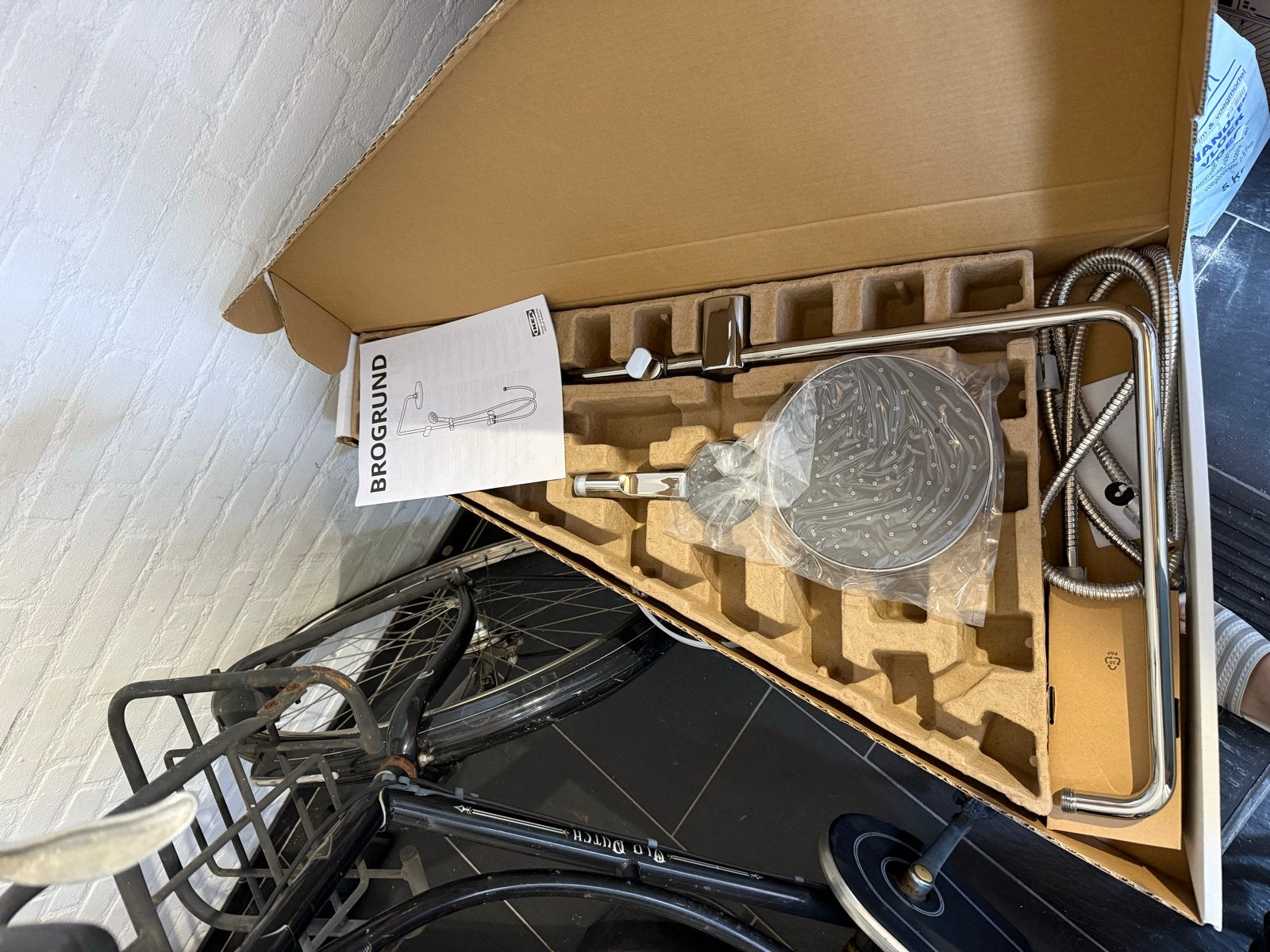 IKEA BROGRUND Doucheset, Ophalen of Verzenden, Nieuw, Chroom, Douche