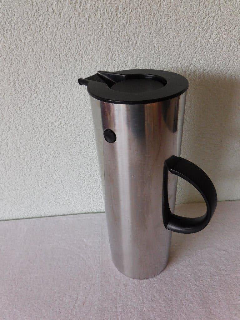 Stelton Denmark thermoskan, ontwerp Erik Magnussen, 1L RVS,, Zilver, Ophalen of Verzenden, Metaal, Overige merken