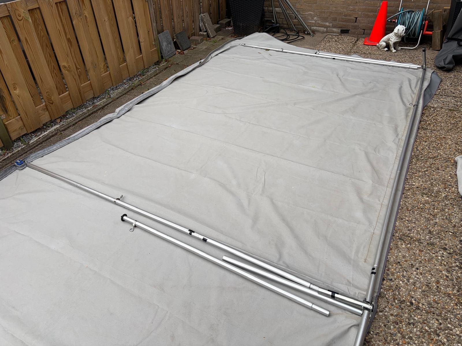 Caravan luifel van het merk Berger / omloopmaat 710cm, Ophalen, Gebruikt