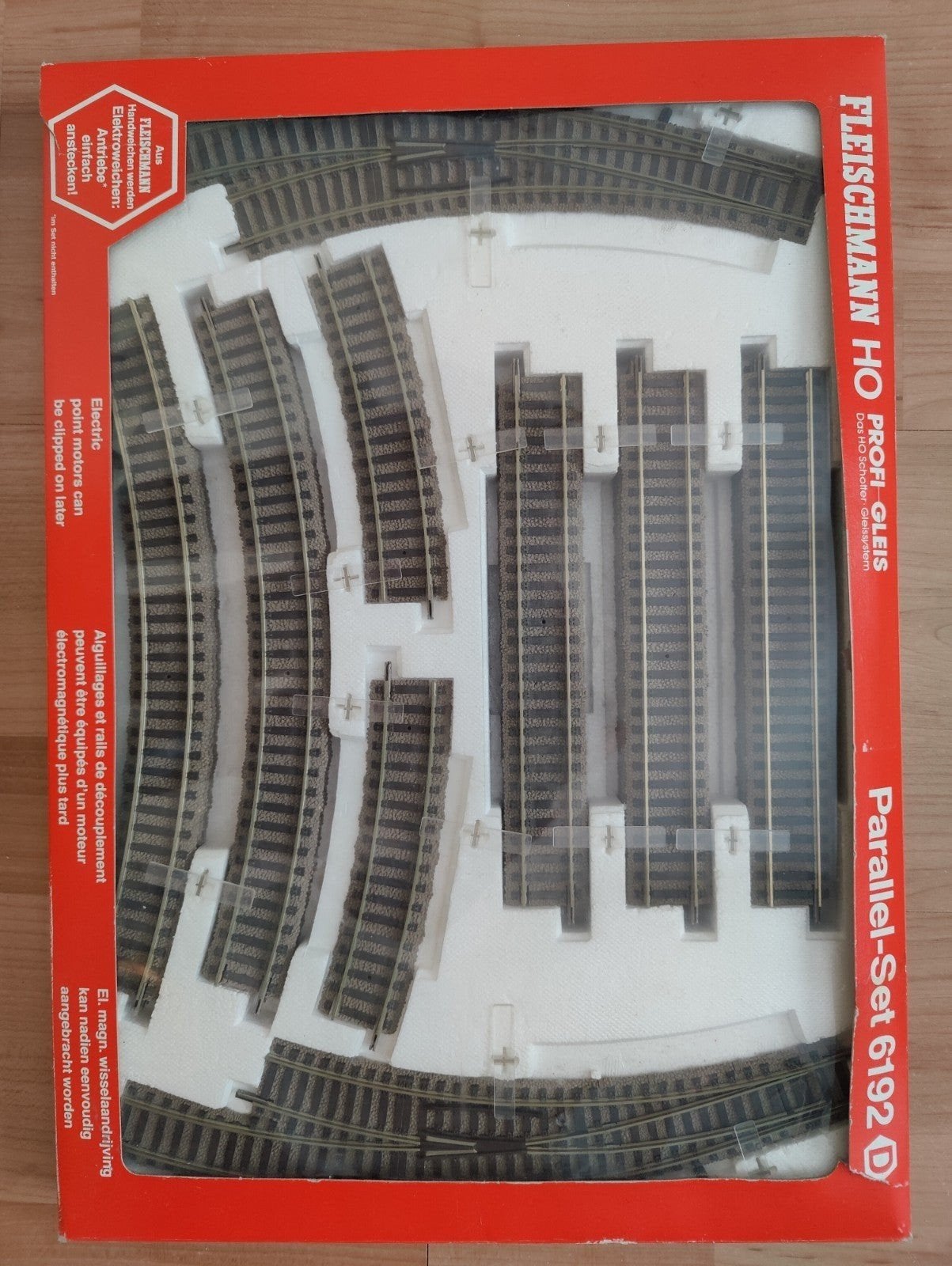 Fleischmann HO Profi-Gleis Parallel-Set 6192 D, Ophalen of Verzenden, Gelijkstroom, Rails, Fleischmann