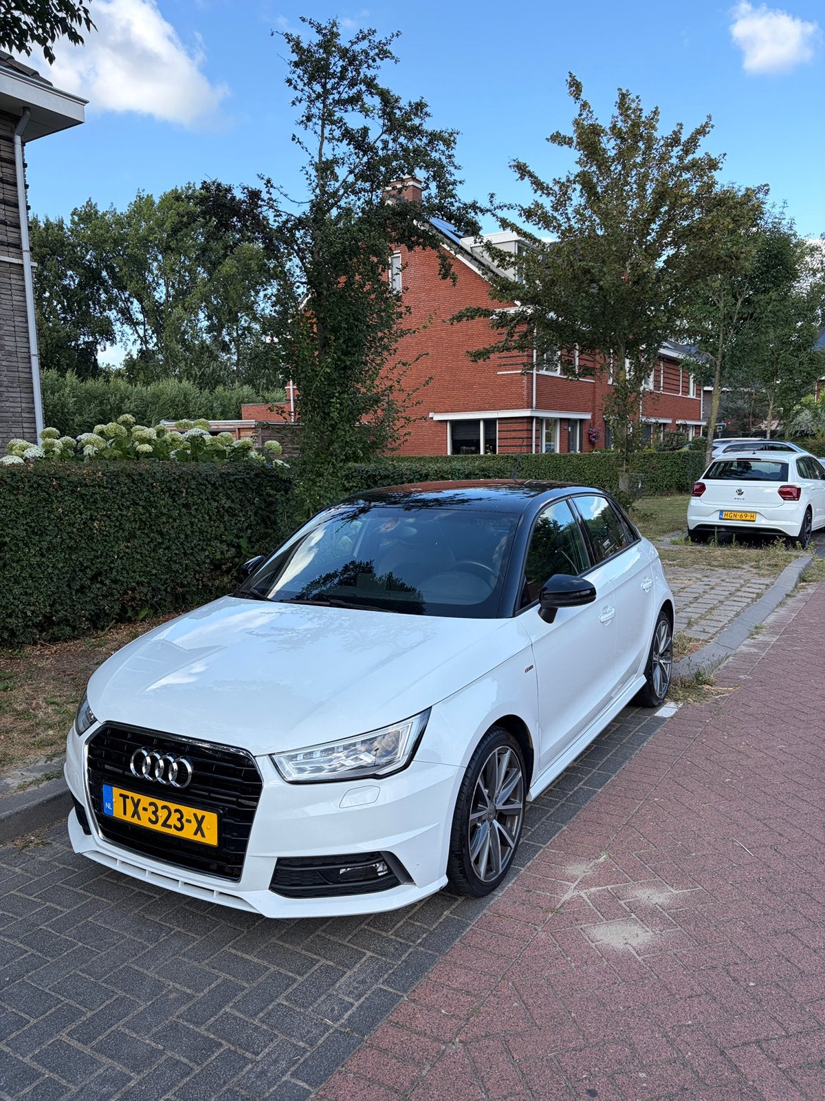 Audi A1 S line 1.0 TFSI 95pk 2018 Wit, Voorwielaandrijving, 95 pk, Leder en Stof, Origineel Nederlands