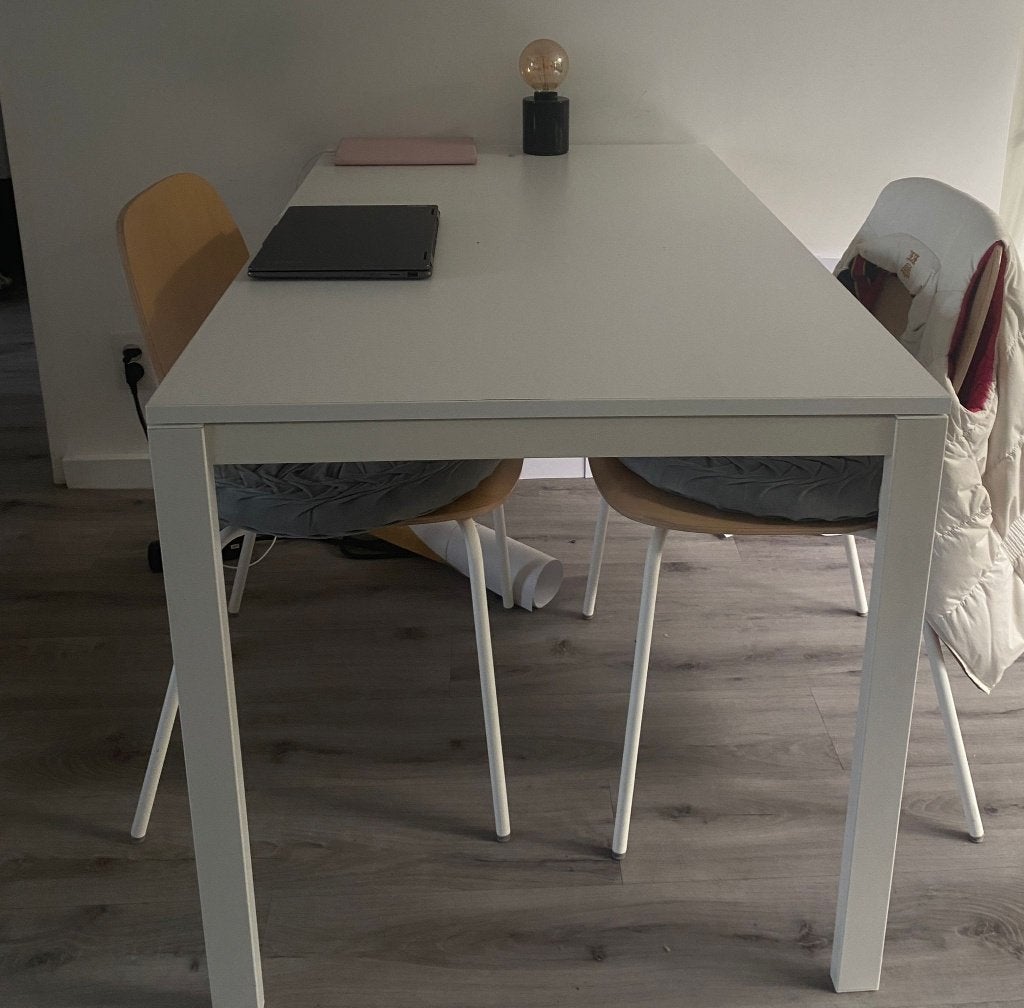 Dining table set with two chairs, Huis en Inrichting, Tafels | Eettafels, Ophalen, 100 tot 150 cm, 50 tot 100 cm, Zo goed als nieuw